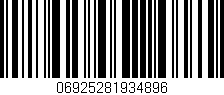 Código de barras (EAN, GTIN, SKU, ISBN): '06925281934896'