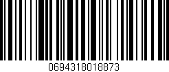 Código de barras (EAN, GTIN, SKU, ISBN): '0694318018873'