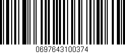 Código de barras (EAN, GTIN, SKU, ISBN): '0697643100374'