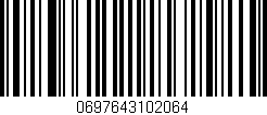 Código de barras (EAN, GTIN, SKU, ISBN): '0697643102064'