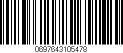 Código de barras (EAN, GTIN, SKU, ISBN): '0697643105478'