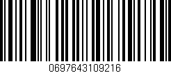 Código de barras (EAN, GTIN, SKU, ISBN): '0697643109216'