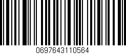 Código de barras (EAN, GTIN, SKU, ISBN): '0697643110564'