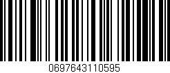 Código de barras (EAN, GTIN, SKU, ISBN): '0697643110595'