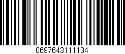 Código de barras (EAN, GTIN, SKU, ISBN): '0697643111134'