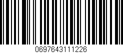 Código de barras (EAN, GTIN, SKU, ISBN): '0697643111226'