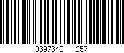 Código de barras (EAN, GTIN, SKU, ISBN): '0697643111257'