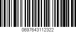 Código de barras (EAN, GTIN, SKU, ISBN): '0697643112322'
