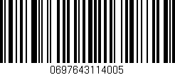 Código de barras (EAN, GTIN, SKU, ISBN): '0697643114005'