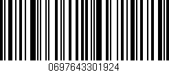 Código de barras (EAN, GTIN, SKU, ISBN): '0697643301924'