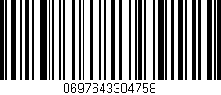 Código de barras (EAN, GTIN, SKU, ISBN): '0697643304758'