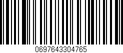 Código de barras (EAN, GTIN, SKU, ISBN): '0697643304765'