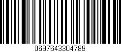 Código de barras (EAN, GTIN, SKU, ISBN): '0697643304789'