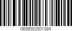 Código de barras (EAN, GTIN, SKU, ISBN): '0698502501394'