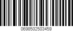 Código de barras (EAN, GTIN, SKU, ISBN): '0698502503459'