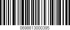 Código de barras (EAN, GTIN, SKU, ISBN): '0698813000395'