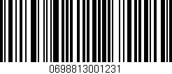 Código de barras (EAN, GTIN, SKU, ISBN): '0698813001231'
