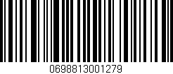 Código de barras (EAN, GTIN, SKU, ISBN): '0698813001279'