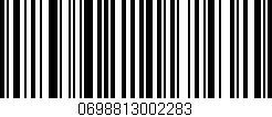 Código de barras (EAN, GTIN, SKU, ISBN): '0698813002283'