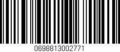 Código de barras (EAN, GTIN, SKU, ISBN): '0698813002771'