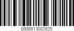 Código de barras (EAN, GTIN, SKU, ISBN): '0698813002825'