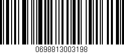 Código de barras (EAN, GTIN, SKU, ISBN): '0698813003198'