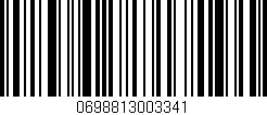 Código de barras (EAN, GTIN, SKU, ISBN): '0698813003341'