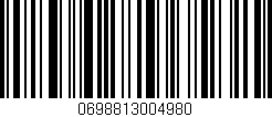 Código de barras (EAN, GTIN, SKU, ISBN): '0698813004980'