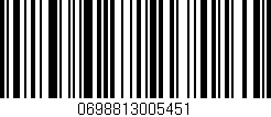 Código de barras (EAN, GTIN, SKU, ISBN): '0698813005451'