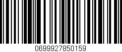 Código de barras (EAN, GTIN, SKU, ISBN): '0699927850159'