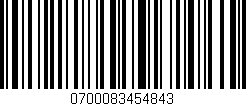 Código de barras (EAN, GTIN, SKU, ISBN): '0700083454843'