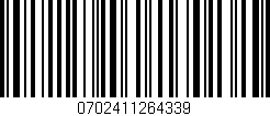 Código de barras (EAN, GTIN, SKU, ISBN): '0702411264339'