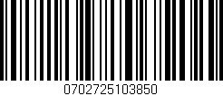 Código de barras (EAN, GTIN, SKU, ISBN): '0702725103850'
