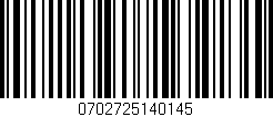 Código de barras (EAN, GTIN, SKU, ISBN): '0702725140145'