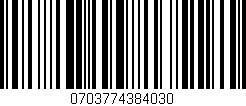 Código de barras (EAN, GTIN, SKU, ISBN): '0703774384030'
