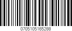 Código de barras (EAN, GTIN, SKU, ISBN): '0705105165288'