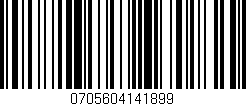 Código de barras (EAN, GTIN, SKU, ISBN): '0705604141899'