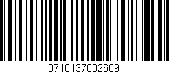 Código de barras (EAN, GTIN, SKU, ISBN): '0710137002609'