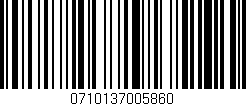 Código de barras (EAN, GTIN, SKU, ISBN): '0710137005860'