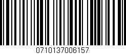 Código de barras (EAN, GTIN, SKU, ISBN): '0710137006157'