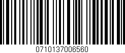 Código de barras (EAN, GTIN, SKU, ISBN): '0710137006560'