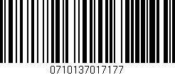 Código de barras (EAN, GTIN, SKU, ISBN): '0710137017177'