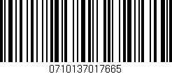 Código de barras (EAN, GTIN, SKU, ISBN): '0710137017665'
