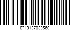 Código de barras (EAN, GTIN, SKU, ISBN): '0710137039568'