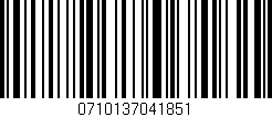 Código de barras (EAN, GTIN, SKU, ISBN): '0710137041851'