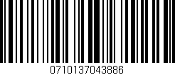 Código de barras (EAN, GTIN, SKU, ISBN): '0710137043886'