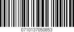 Código de barras (EAN, GTIN, SKU, ISBN): '0710137050853'