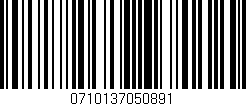 Código de barras (EAN, GTIN, SKU, ISBN): '0710137050891'