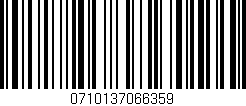 Código de barras (EAN, GTIN, SKU, ISBN): '0710137066359'