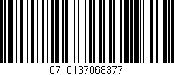 Código de barras (EAN, GTIN, SKU, ISBN): '0710137068377'